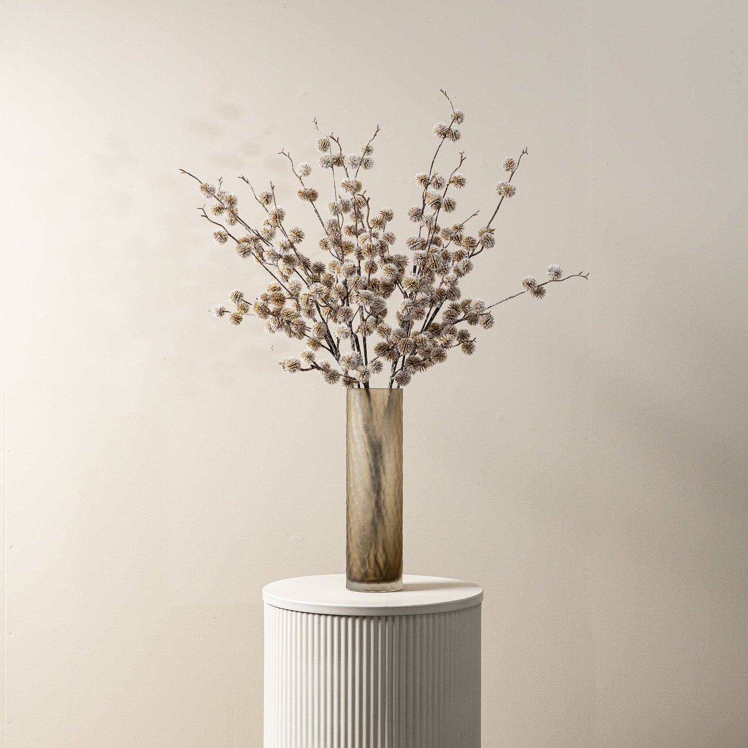 Twig Plant Lichtbruin Dennenballen Spray - Set van 12 90x44x23 cm
