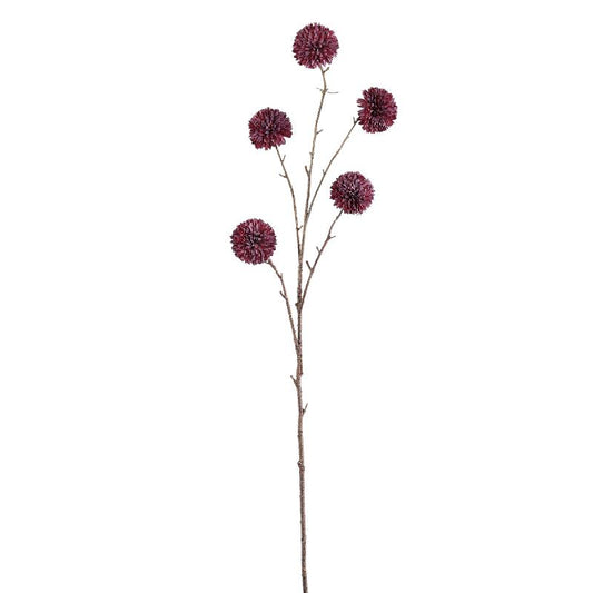 Garden Flower Rode Chrysant Bolspray - Set van 6 89x45x20 cm
