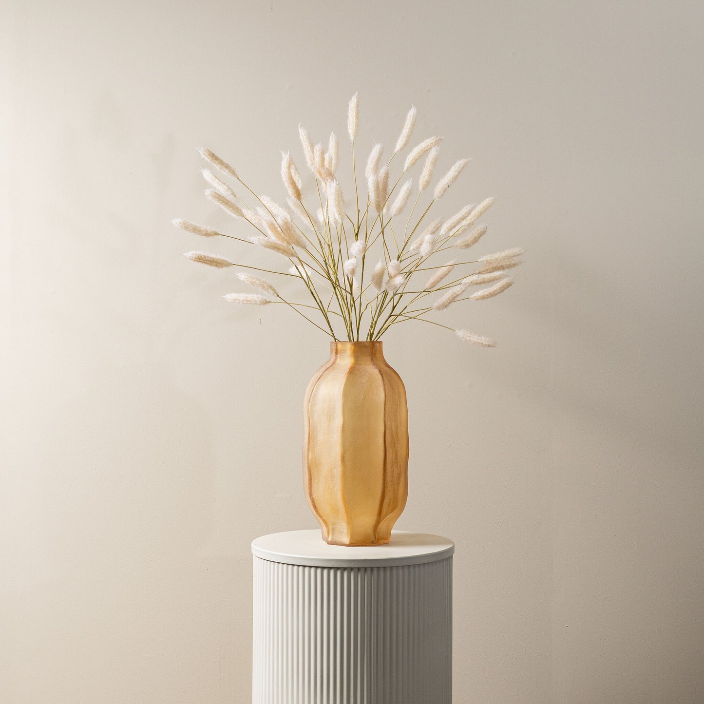 Grass Plant Creme Pampasgras Spray - Set van 12 83x43x30 cm