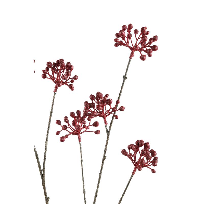 Berry Plant Bourgondische Viburnum Berry Spray - Set van 12 113x63x36 cm