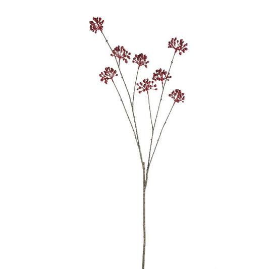 Berry Plant Bourgondische Viburnum Berry Spray - Set van 12 113x63x36 cm