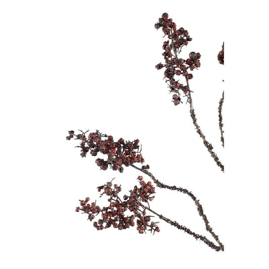 Berry Plant Bruin Gedroogde Look Berry Spray Set van 6 Stuks 106x67x41 cm