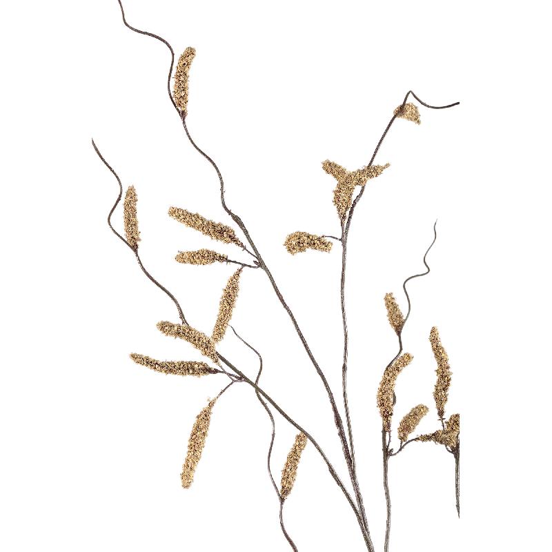 Twig Plant Lichtbruin Amaranthus Spray - Set van 6 121x62x40 cm