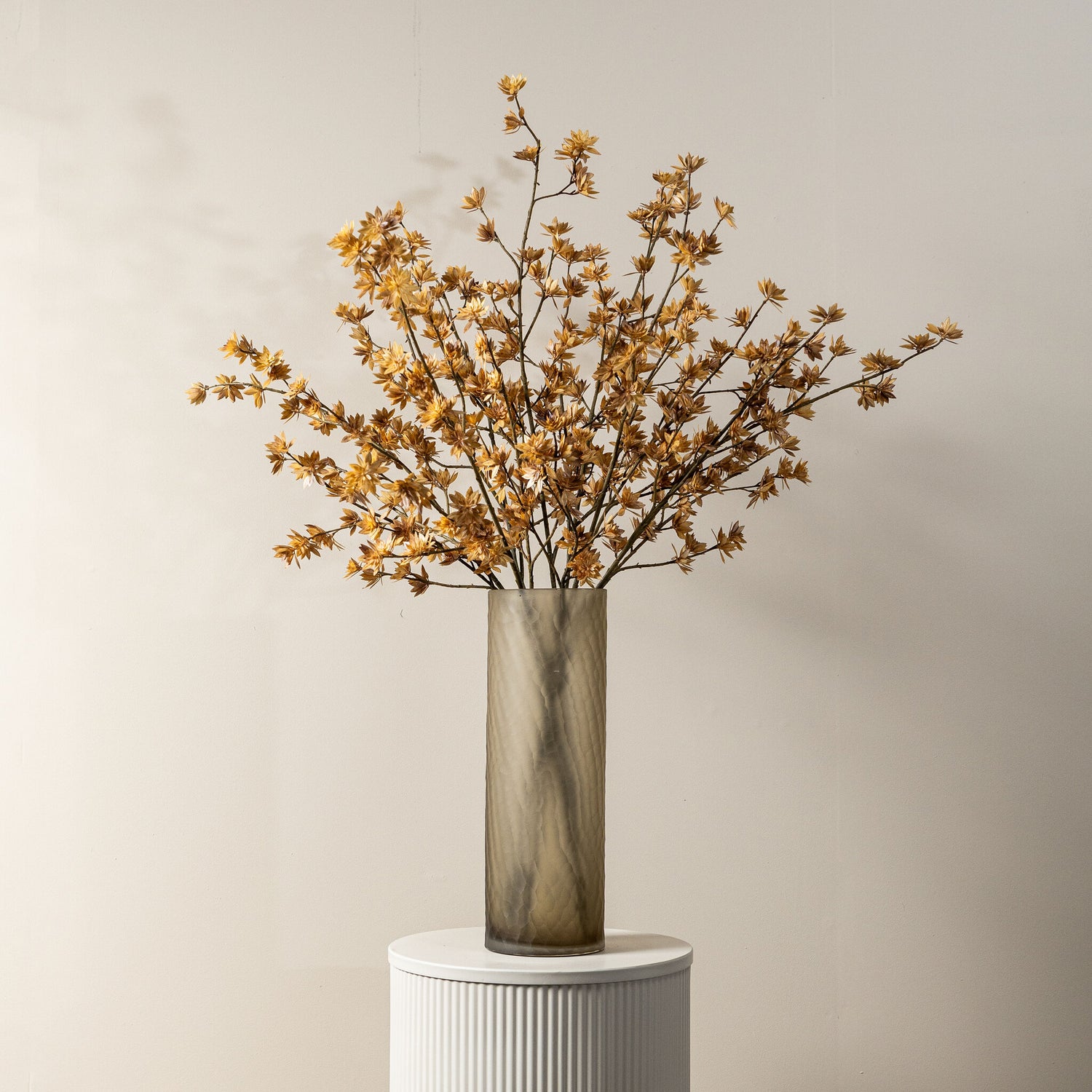 Garden Flower Lichtbruin Droge Chrysant Set Van 6 Stuks 108x61x38 cm