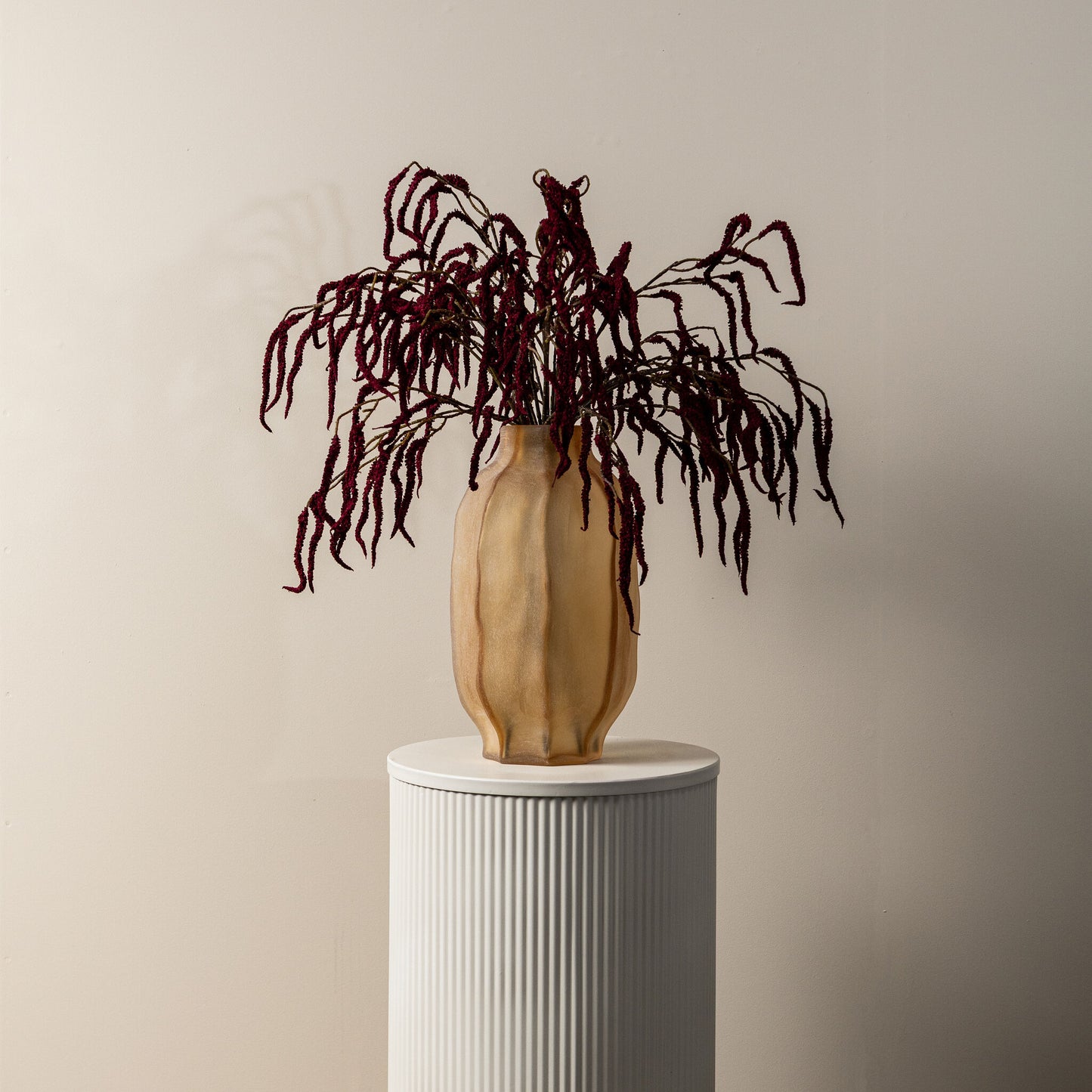 Twig Plant Burgundy Amaranthus Spray - Set van 12 71x36x31 cm