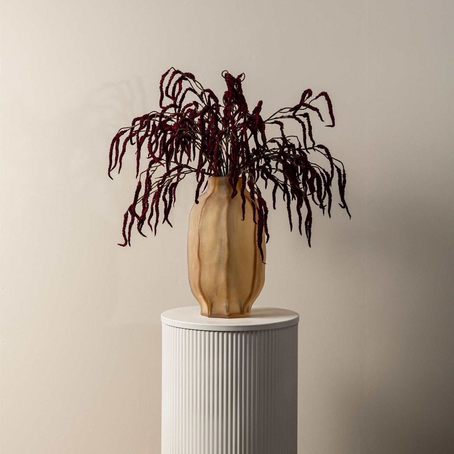 Twig Plant Burgundy Amaranthus Spray - Set van 12 71x36x31 cm