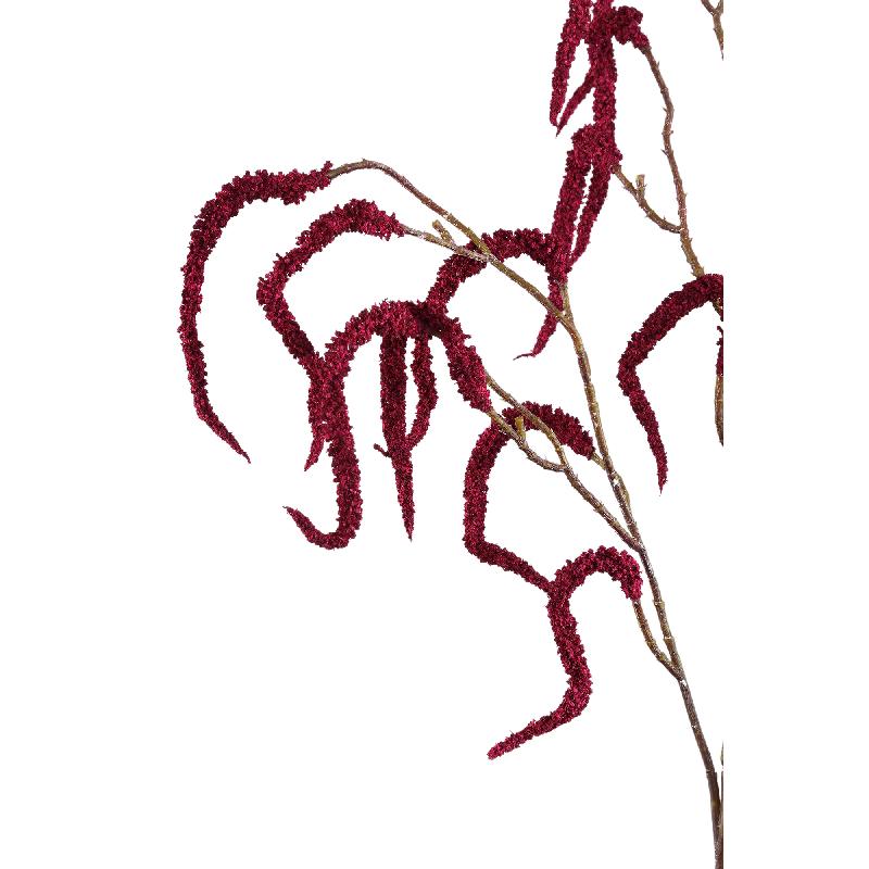 Twig Plant Burgundy Amaranthus Spray - Set van 12 71x36x31 cm