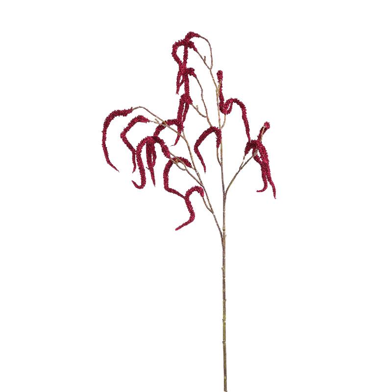 Twig Plant Burgundy Amaranthus Spray - Set van 12 71x36x31 cm