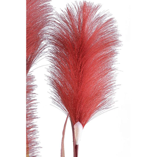 Grass Plant Bordeaux Pampasgras In Zwarte Pot Set Van 2 90x40x40 cm