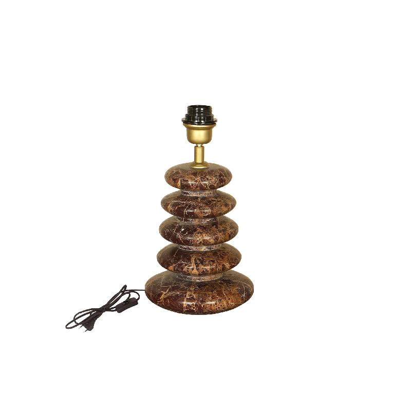 Inisha Bourgondische Marmer Gelaagde Tafellamp Voet 23x19x19 cm
