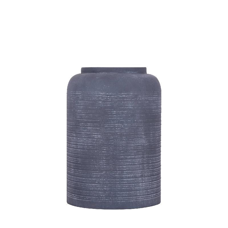 Lavada Antraciet Ijzeren Boerenpot Hoog M 43.5x30x30 cm