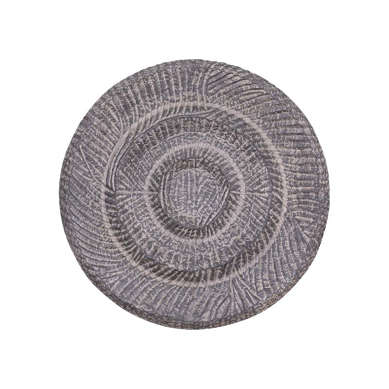 Zoelle Donkergrijs MDF Wandpaneel Carved Circle S 60x60x3.5 cm