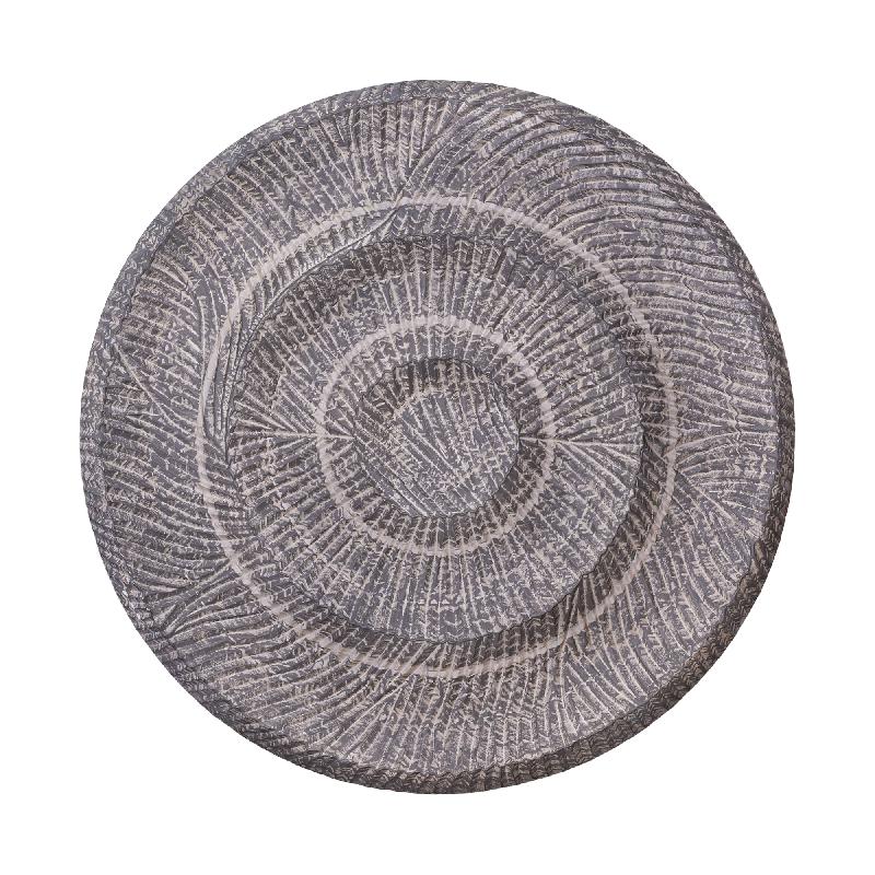 Zoelle Donkergrijs MDF Wandpaneel Carved Circle M 90x90x5 cm