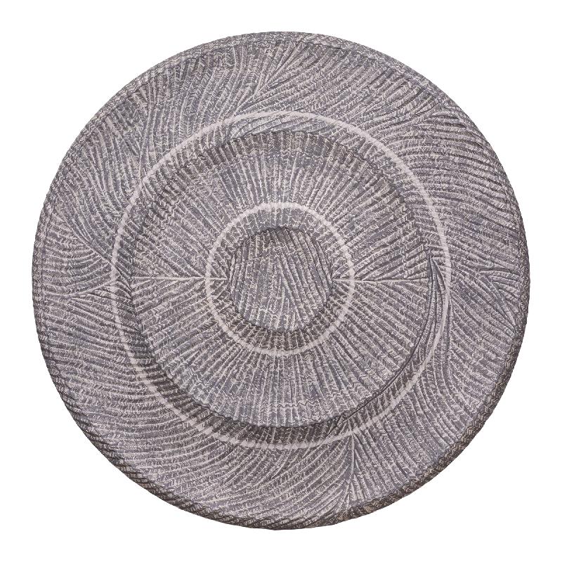 Zoelle Donkergrijs MDF Wandpaneel Gecarved Cirkel L 120x120x5 cm