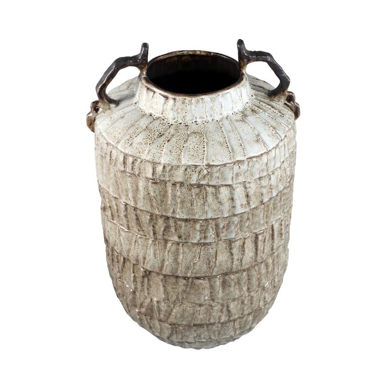 Telise Beige Keramische Decoratieve Amfora Vaas 49x34x25 cm