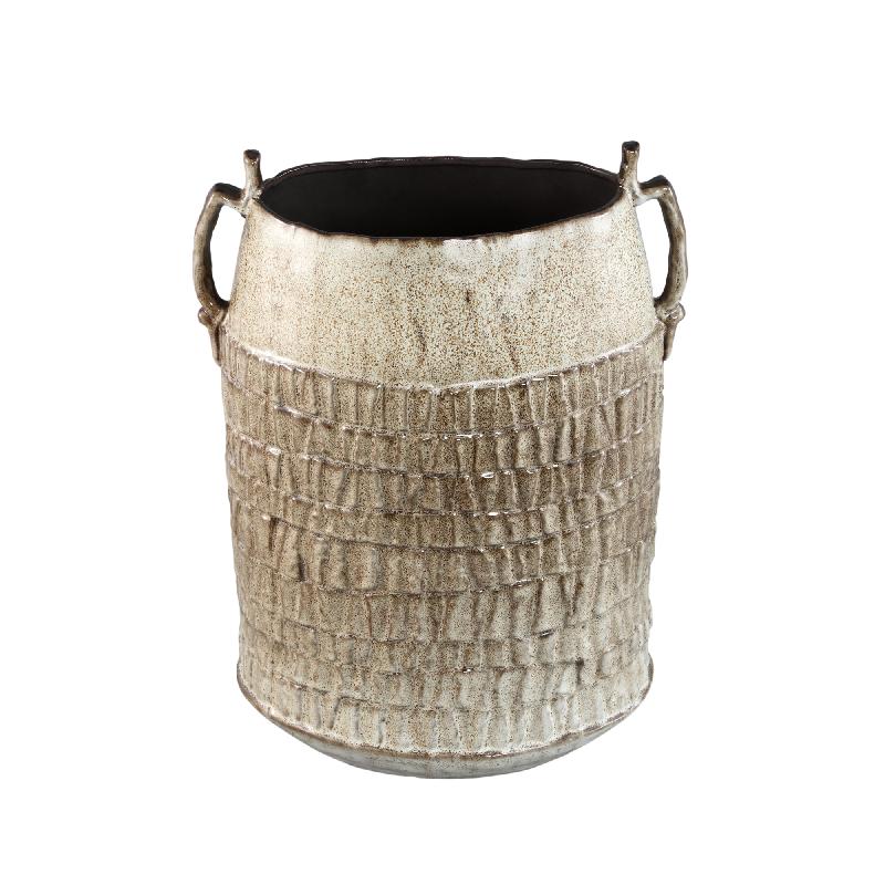 Telise Beige Keramische Decoratieve Amfora Vaas 49x34x25 cm