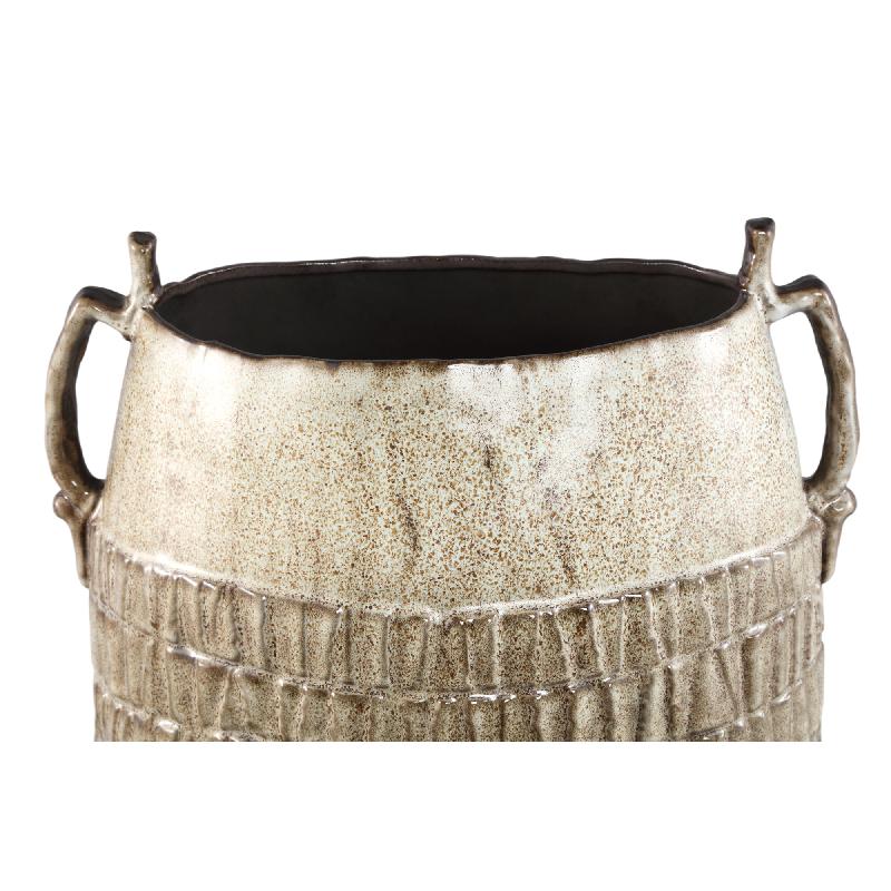 Telise Beige Keramische Decoratieve Amfora Vaas 49x34x25 cm