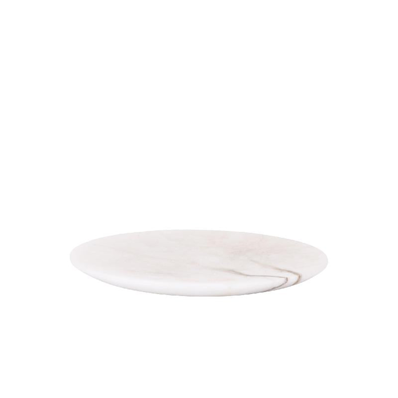 Louva Naturel Alabaster Rond Dienblad S 2x23x23 cm