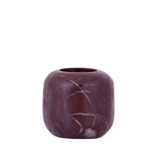 Eris Bourgondië Marmeren Kandelaar Set van 2 S 7x7.5x7.5 cm