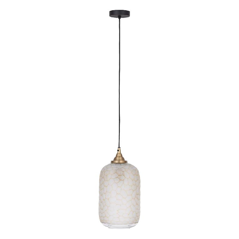 Nore Helder Geslepen Glazen Hanglamp Groot 28x18x18 cm