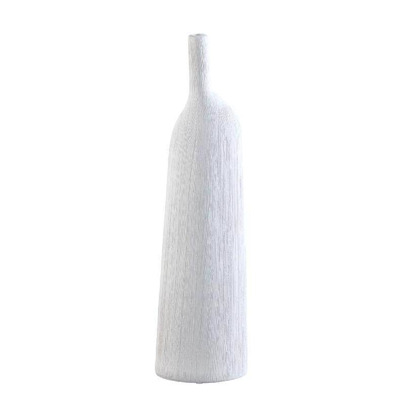Clyde Witte Keramische Fles Onregelmatige Vorm Set Van 4 51.5x14x7.5 cm