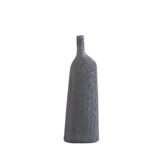 Clyde Donkergrijs Keramische Fles Onregelmatige Vorm Set van 4 41x14x7 cm