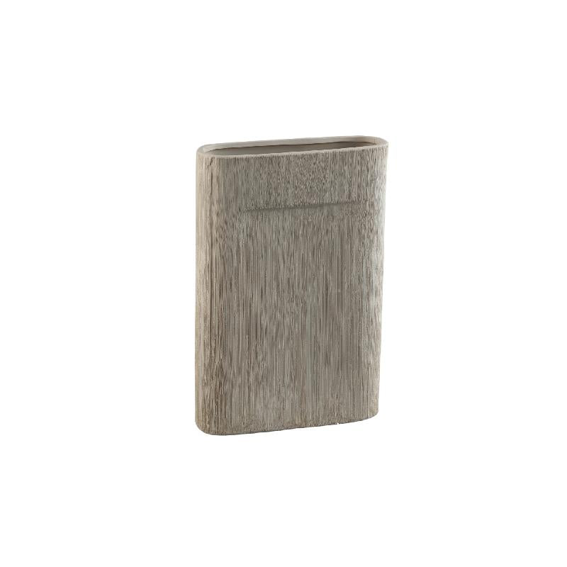 Elenia Khaki Keramische Ovale Pot Fine Lines S Set van 4 34.5x23x8.5 cm