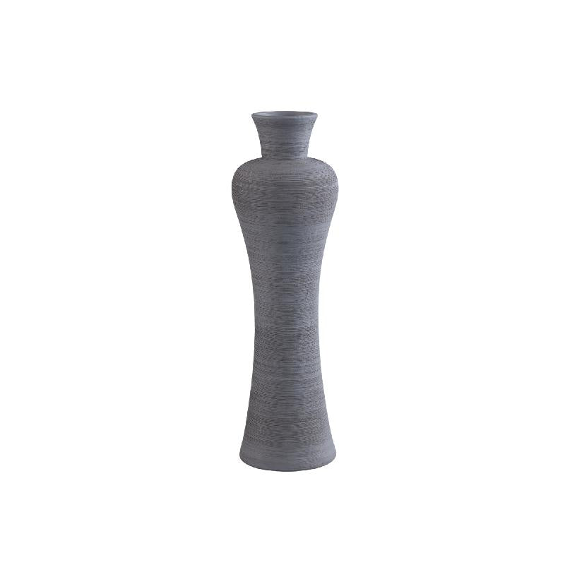 Marla Donkergrijs Keramische Vaas Rond Smalle Hals Set van 4 Stuks 44x14.5x14.5 cm