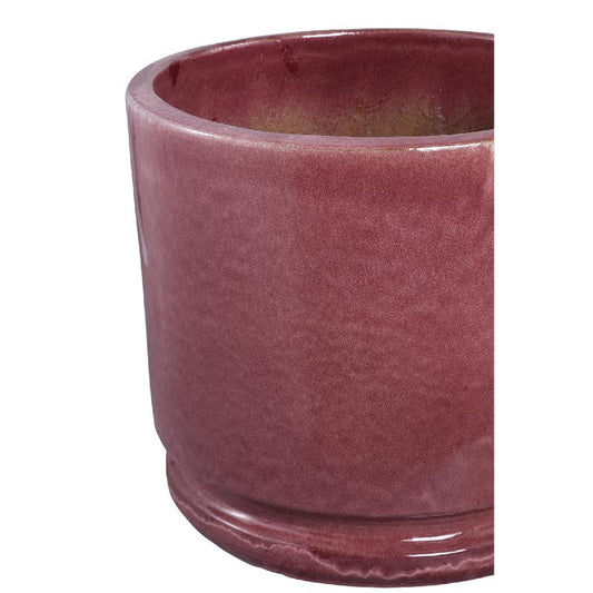 Madsen Bordeaux Keramische Cilinder Pot Set Van 3 Low 45x49.5x49.5 cm