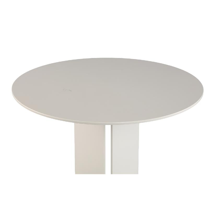 Aliece Crème Ijzeren Bijzettafel Rond 50.5x40x40 cm