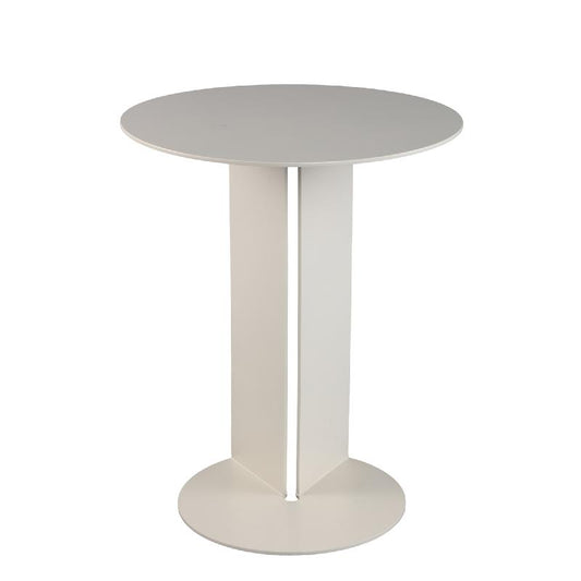 Aliece Crème Ijzeren Bijzettafel Rond 50.5x40x40 cm