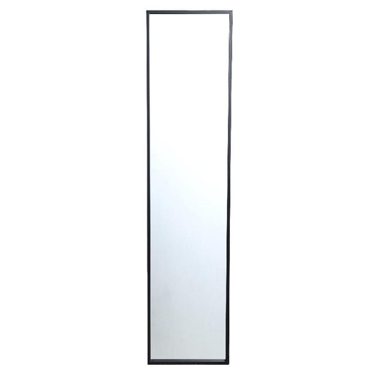 Gracy Zwarte Ijzeren Rechthoekige Spiegel Helder 170x40x5 cm