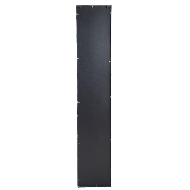 Gracy Zwarte Ijzeren Rechthoekige Spiegel Rookgrijs M 170x32x5 cm