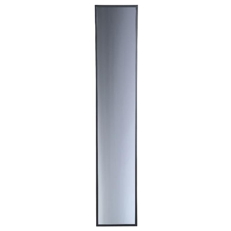 Gracy Zwarte Ijzeren Rechthoekige Spiegel Rookgrijs M 170x32x5 cm