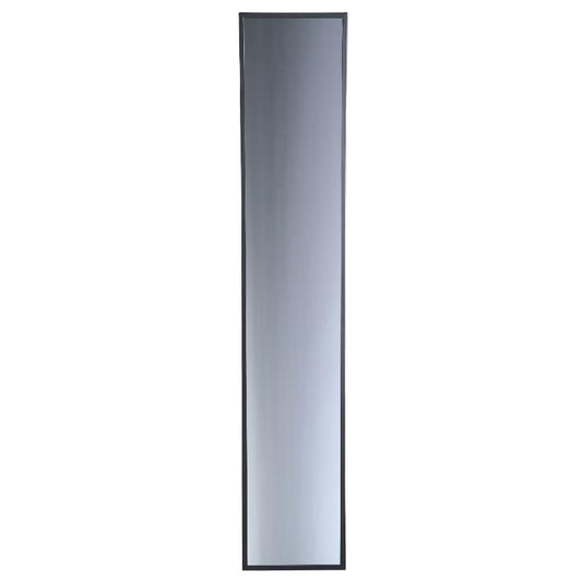 Gracy Zwarte Ijzeren Rechthoekige Spiegel Rookgrijs M 170x32x5 cm