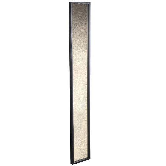 Gracy Zwarte Ijzeren Rechthoekige Spiegel Antraciet S 170x24x5 cm