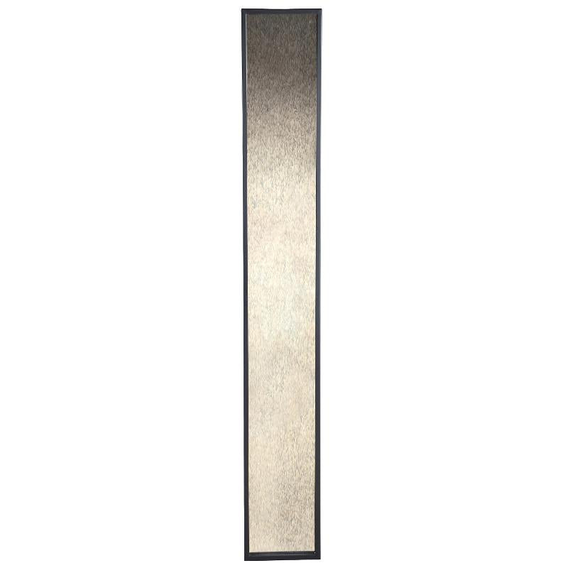 Gracy Zwarte Ijzeren Rechthoekige Spiegel Antraciet S 170x24x5 cm