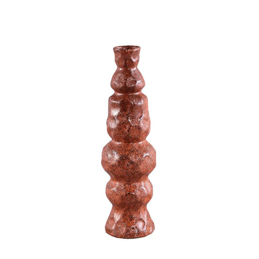 Kirsey Bordeaux Keramische Vaas Onregelmatige Vorm Set van 2 42x12.5x12.5 cm