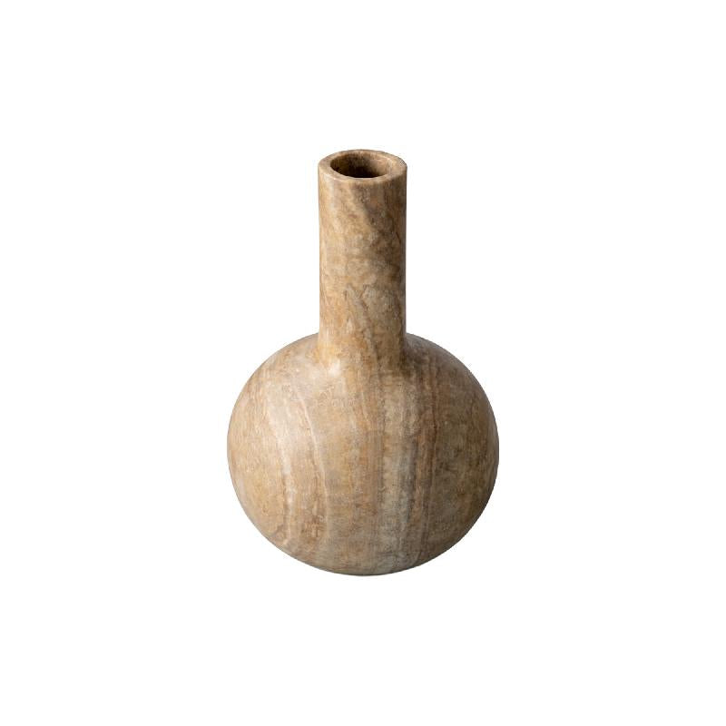 Veyla Witte Onyx Ronde Bolvaas Hoog 35x20x20 cm