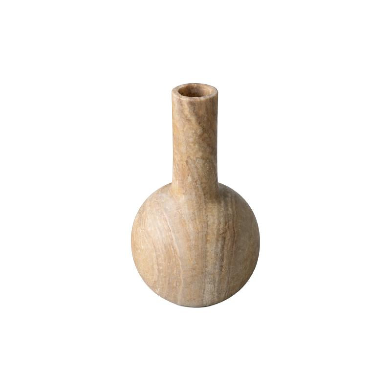 Veyla Witte Onyx Ronde Bolvaas Hoog 35x20x20 cm