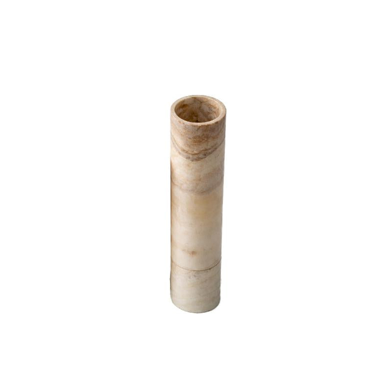 Lakira Wit Onyx Hoog Windlicht L 50x12x12 cm