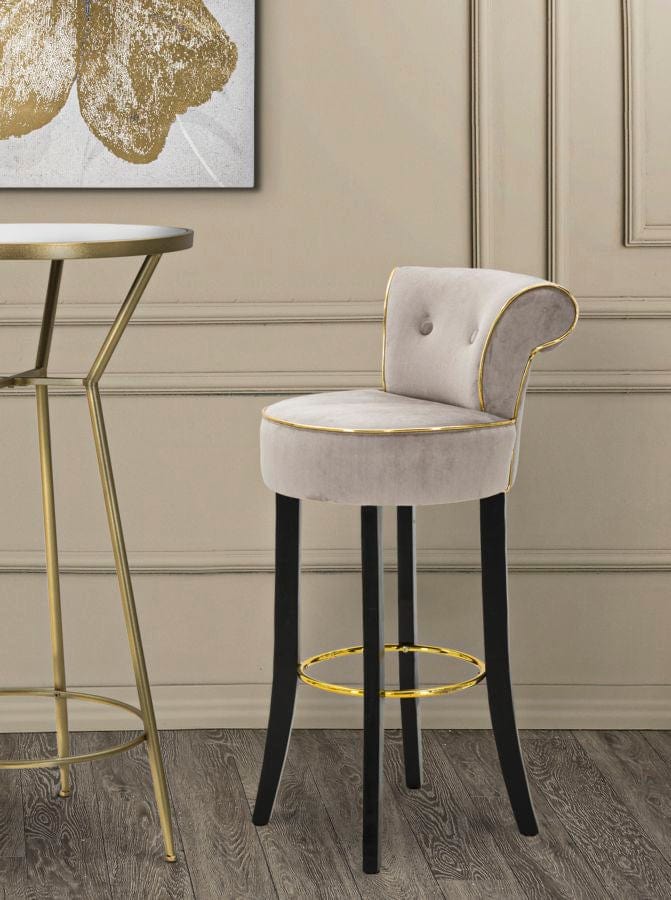 Mauro Ferretti BAR STOOL LUXY GREY CM 46X48X96