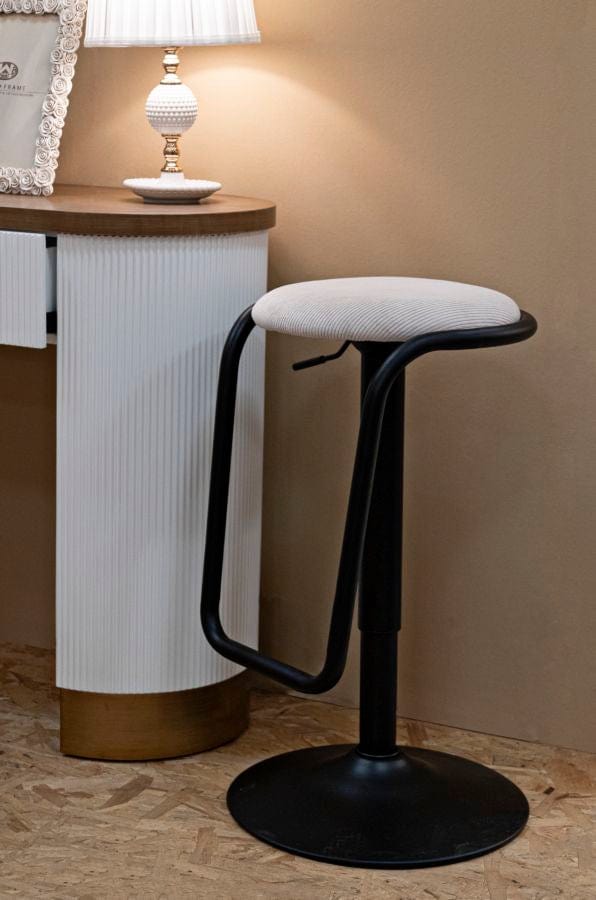 Mauro Ferretti BAR STOOL WITH LIFT DESTINY WHITE CM Ø 41X61-83