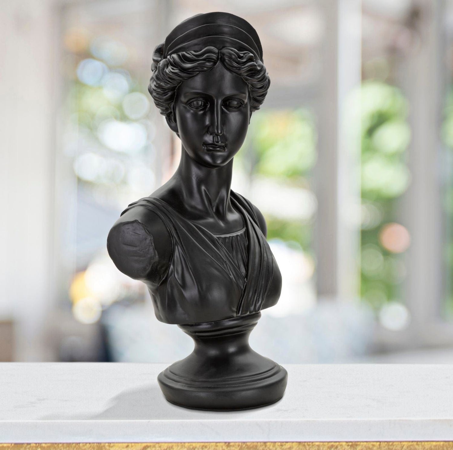Mauro Ferretti BLACK ROMAN WOMAND STATUE CM 22X16X41