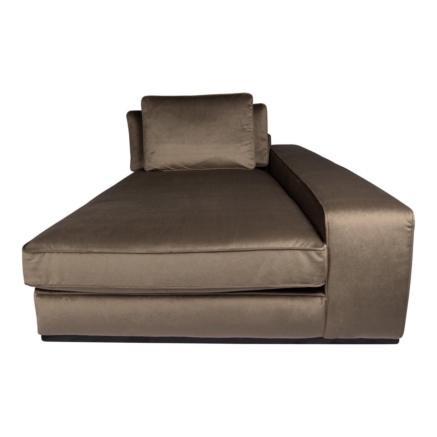 PTMD Blokbank chaise longue armleuning r Juke 12 taupe