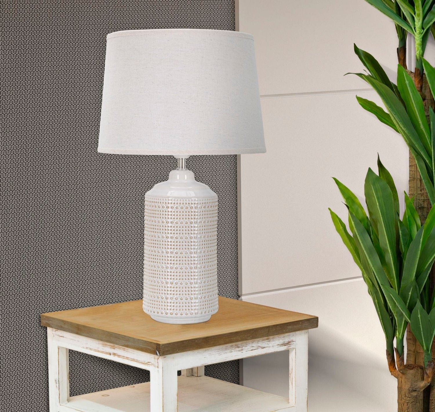 Mauro Ferretti CERAMIC TABLE LAMP POINT CM Ø 28X47