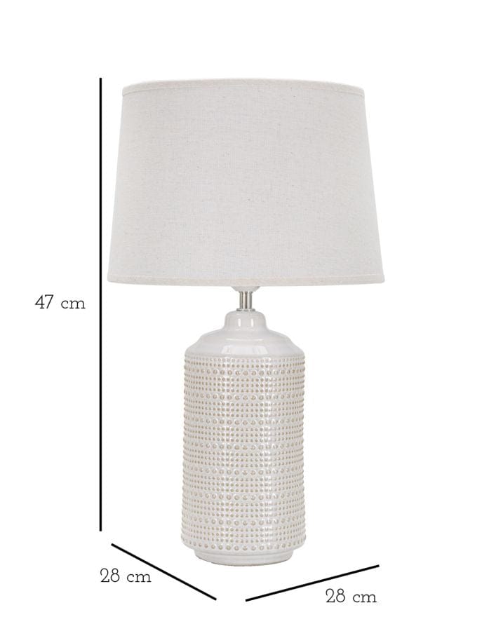 Mauro Ferretti CERAMIC TABLE LAMP POINT CM Ø 28X47