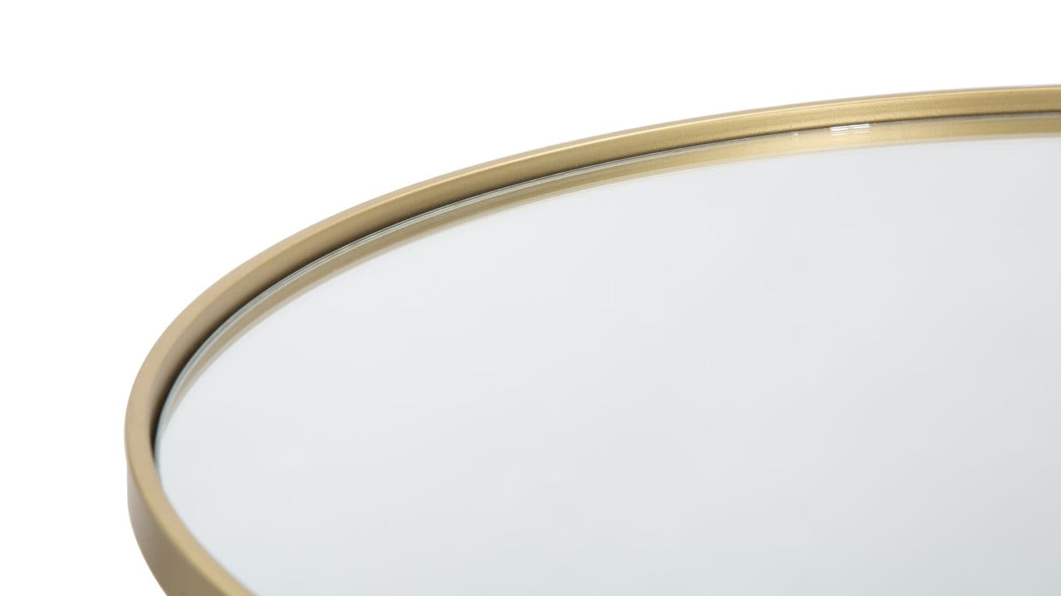 Mauro Ferretti COFFEE TABLE GLAM GOLD/MIRROR CM Ø 40X49