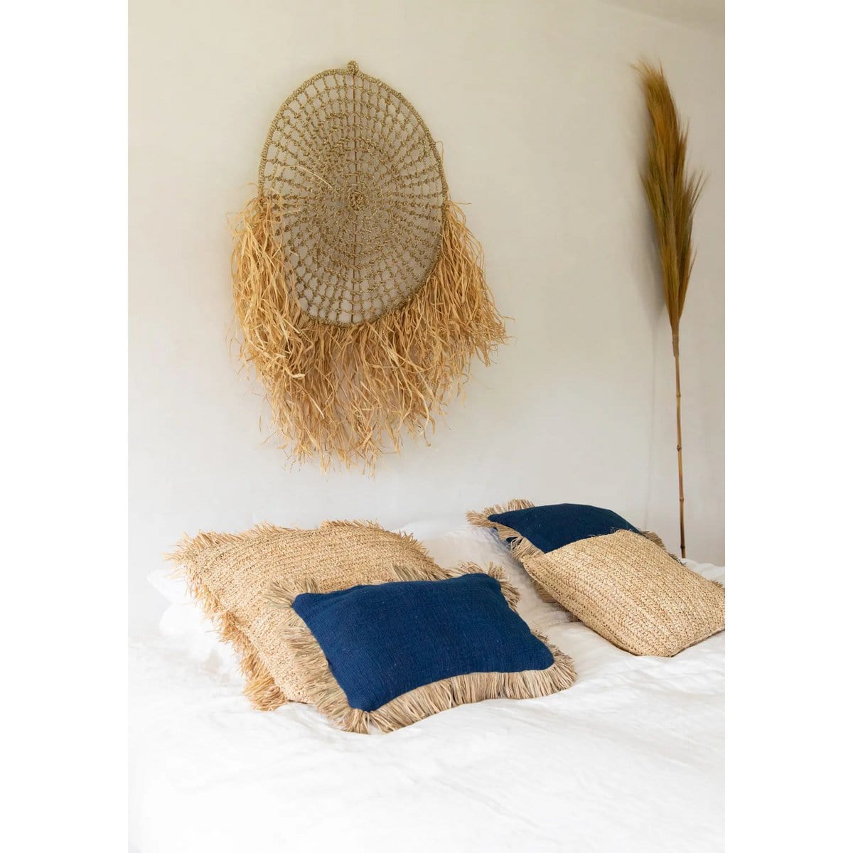 Bazar Bizar De Saint Tropez Kussenhoes - Blauw Natuurlijk - 30x50