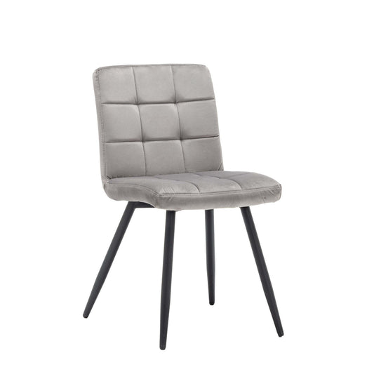 Criks Design Eetkamerstoel Collin velvet grijs